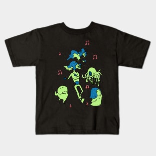 Rock n Rolliens: Party 3 Kids T-Shirt